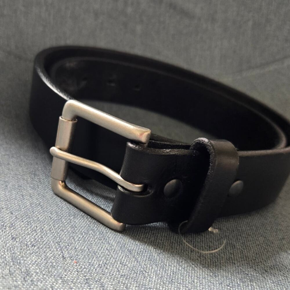 Texian Leathers Black Genuine Leather Belt Size 36 Made in USA